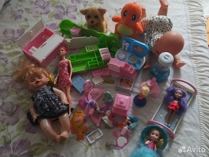 Игрушки пакетом для девочки