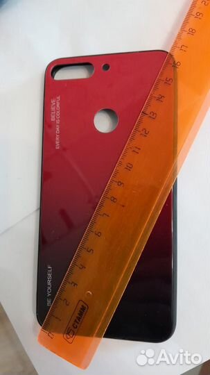 Чехол на Honor 7C + защитное стекло