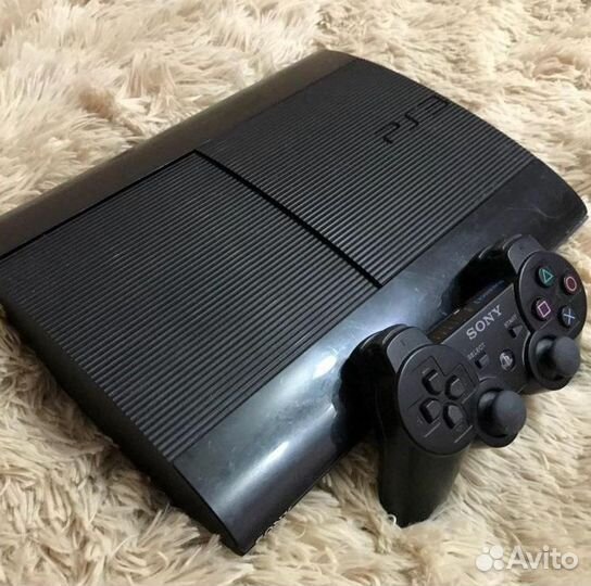 PS 3 super slim 500 GB 40+ игр на приставке