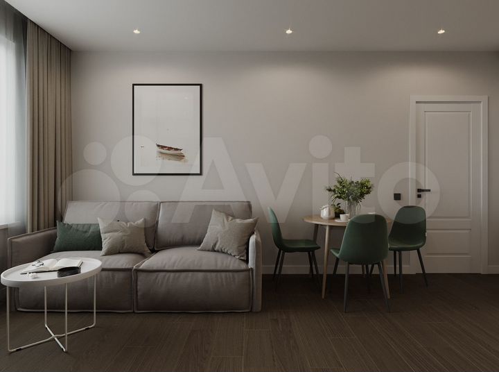 2-к. квартира, 57,6 м², 3/17 эт.