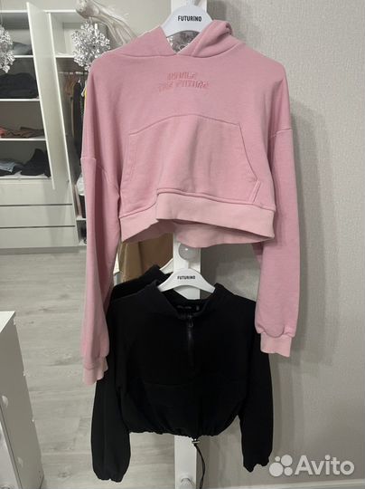 Худи толстовка свитшот укороченные