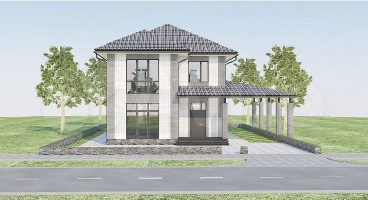 Дом 189,9 м² на участке 3,5 сот.