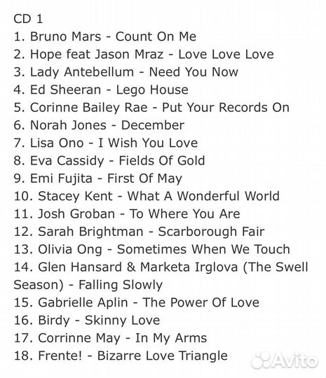 Сборник Love Acoustic/36 Love Songs/ 2CD Slipcase