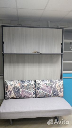 Шкаф-кровать с диваном для маленьких квартир