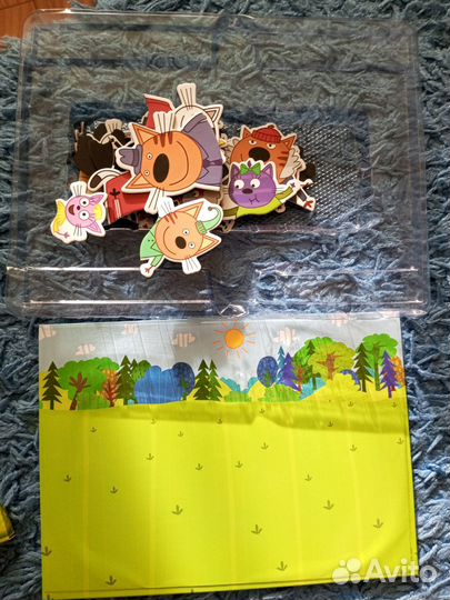 Магнитные пазлы три кота