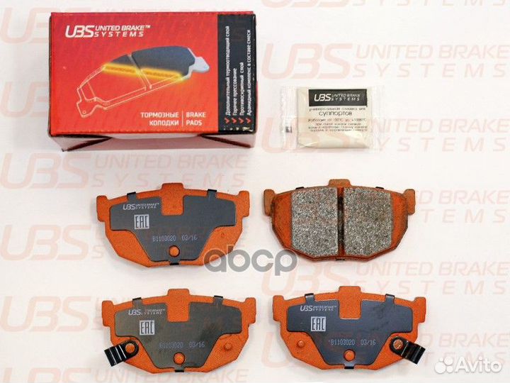 Тормозные колодки hyundai elantra 00/coupe 98