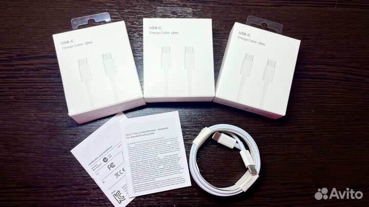 Оптом от 10шт кабель USB-C 2 метра