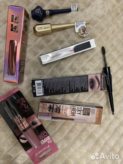 Тени, подводка, тушь для глаз цветная