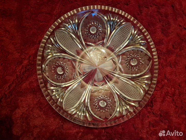 Блюдо для фруктов хрусталь