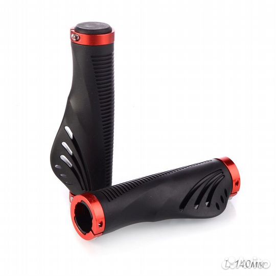 Грипсы эргономические 140 мм с алюминевыми струбци