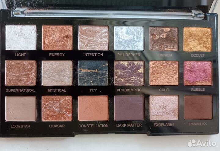 Тени для век revolution и глиттер NYX