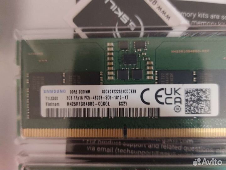 16Gb DDR5 SO-dimm 2x8Gb Оперативная память