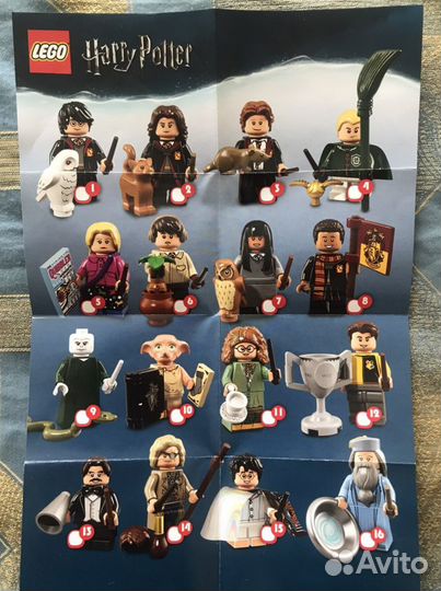 Lego минифигурки гарри поттер