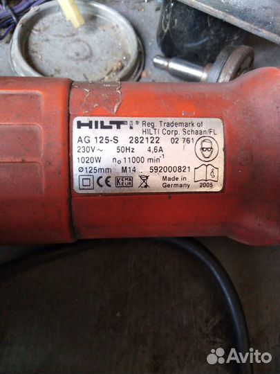 Ушм hilti AG 125-S