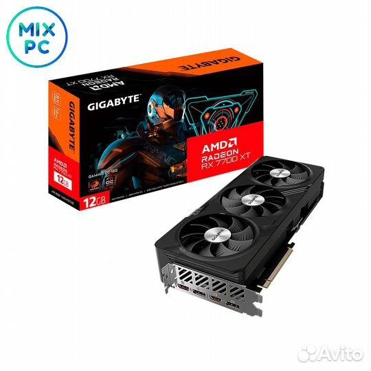 Видеокарта RX7700XT 12GB gigabyte gaming OC GV-R77xtgaming OC-12GD