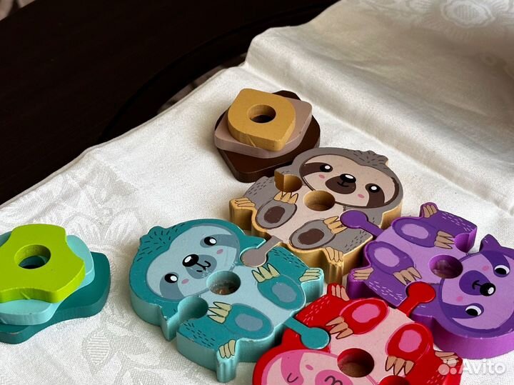 Деревянный сортер пазл