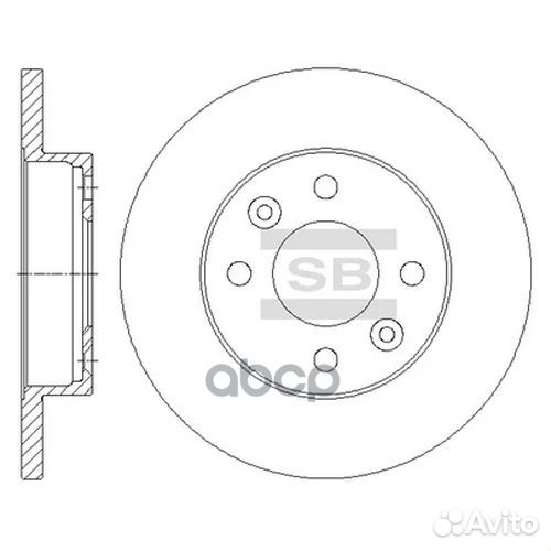 SD3050 диск тормозной передний Renault Logan/S