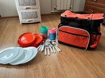 Термо-сумка для пикника с посудой