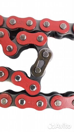 Цепь мопед Альфа шаг 428 100 звеньев приводная кра