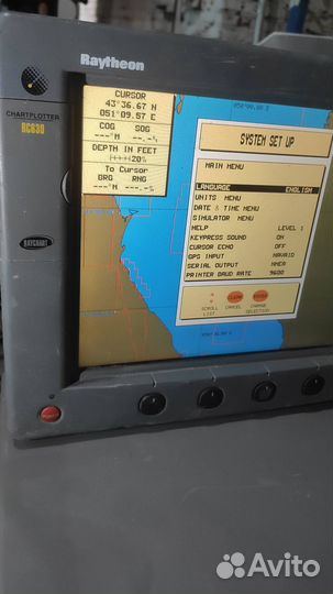 Картплоттер Raymarine Raytheon RC630