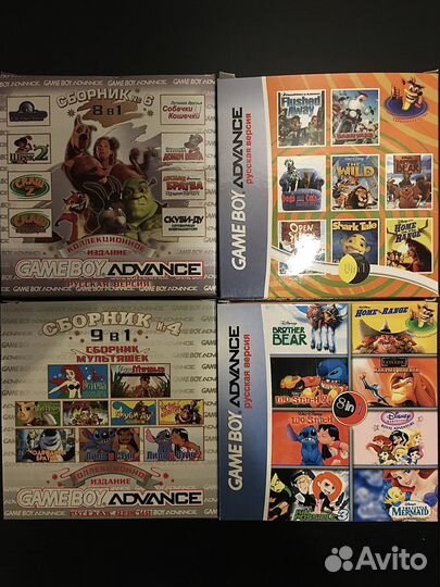 Картриджи, игры game BOY advance, GBA SP,gameboy
