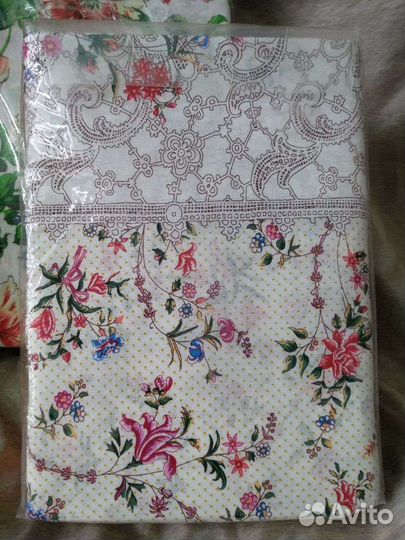 Белье постельное с 2-мя пододеяльниками