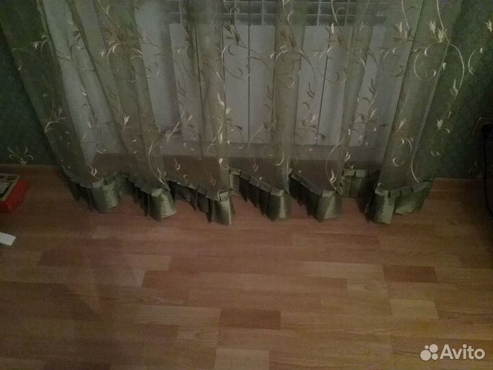 Тюль органза с люверсами 3 шт