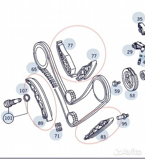 Комплект направляющих планок swag