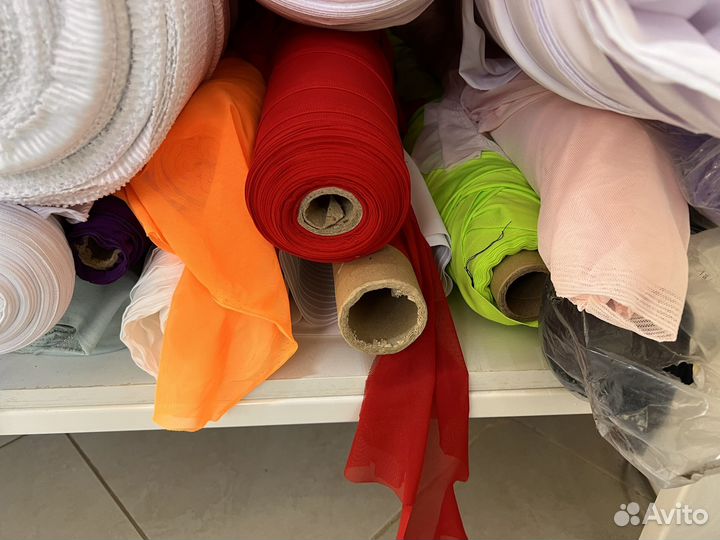 Ткань сетка стрейч рулон