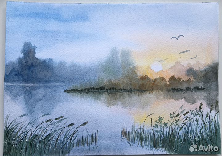 Картина акварелью 