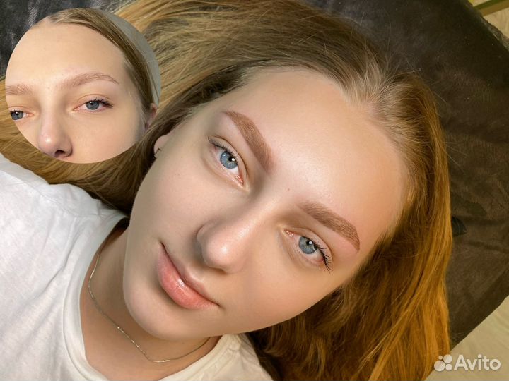 Перманентный макияж бровей