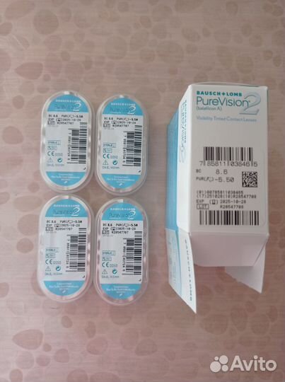 Линзы контактные