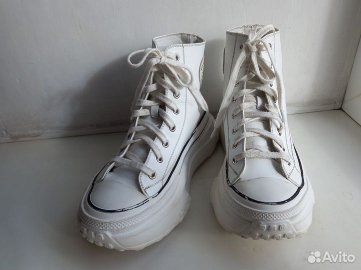 Кожаные кеды