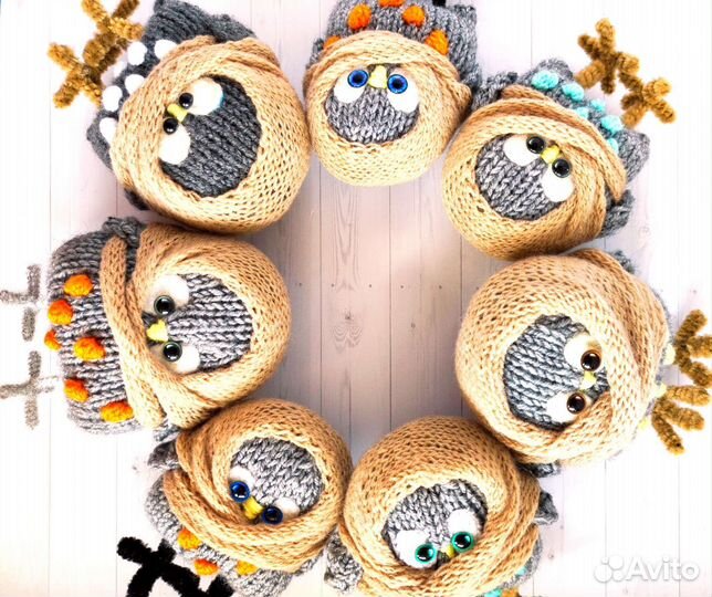 Сова игрушка интерьерная