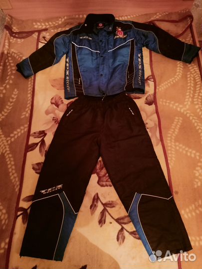 Теплый костюм, куртка с дутыми штанами