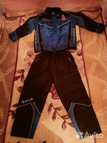 Теплый костюм, куртка с дутыми штанами