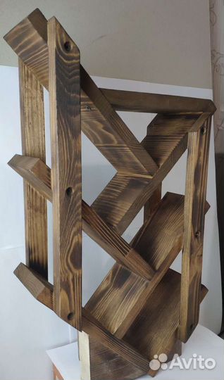 Винная полка деревянная