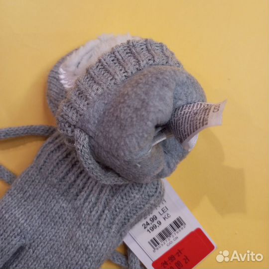 Варежки новые 74-86