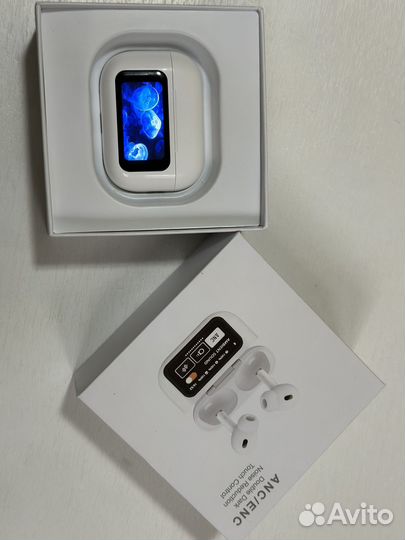 Беспроводные наушники Airpods Pro с LED экраном