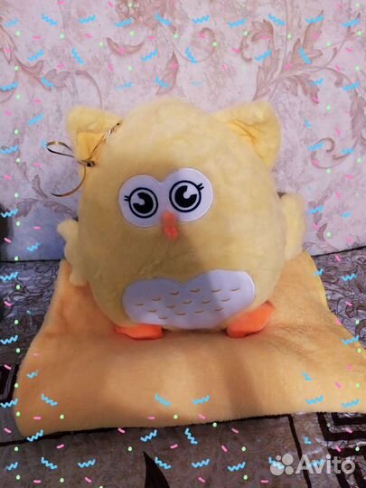 Мягкая игрушка подушка,плед 3 в 1