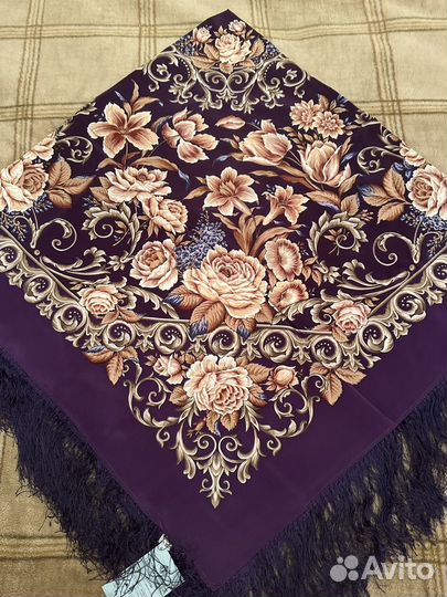 Павловопосадский платок шёлк 100%
