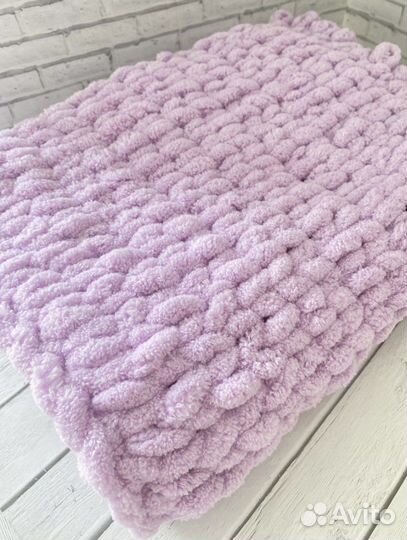 Плед детский вязаный ручная работа