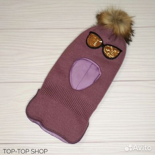 Новая Шапка шлем зима для девочки