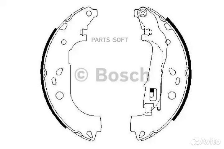 Bosch 0986487717 Колодки тормозные барабанные Prem