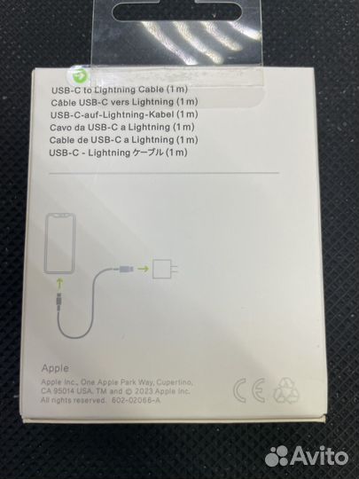 Провод Apple lightning type c