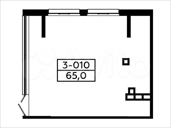 Продается торговое помещение площадью 65 кв.м
