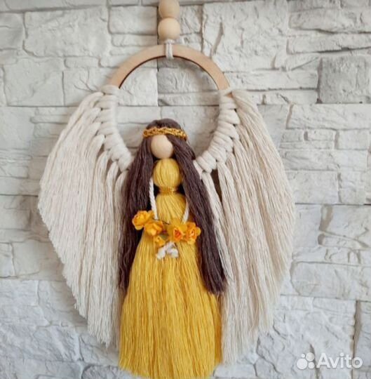 Ангел девочка макраме ручная работа