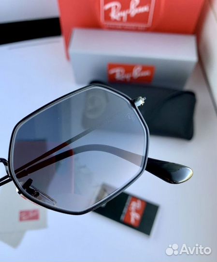Очки ray ban octagonal пепельные