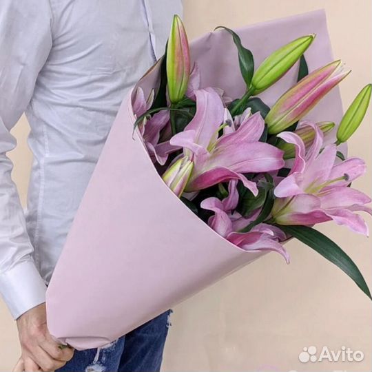 Лилия розовая 3 шт
