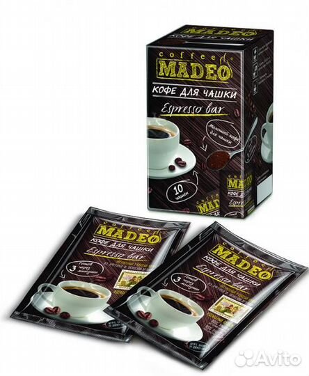 Кофе Мадео для чашки Espresso bar пакетик 10 гр